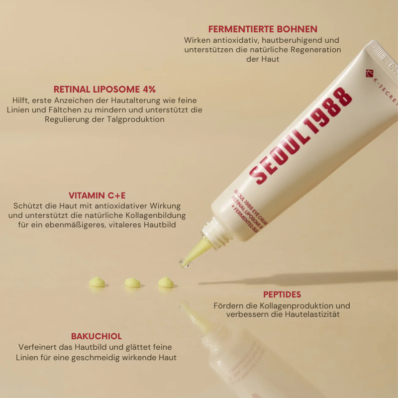 SEOUL 1988 EYE CREAM : RETINAL LIPOSOME 4% + FERMENTED BEAN 30ML