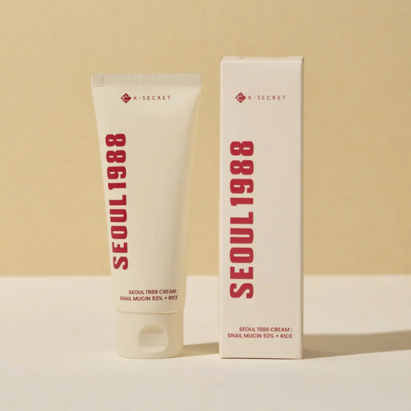SEOUL 1988 CREAM: SNAIL MUCIN 93% + RICE 100ML