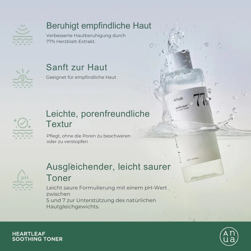 HEARTLEAF 77% SOOTHING TONER 500ML